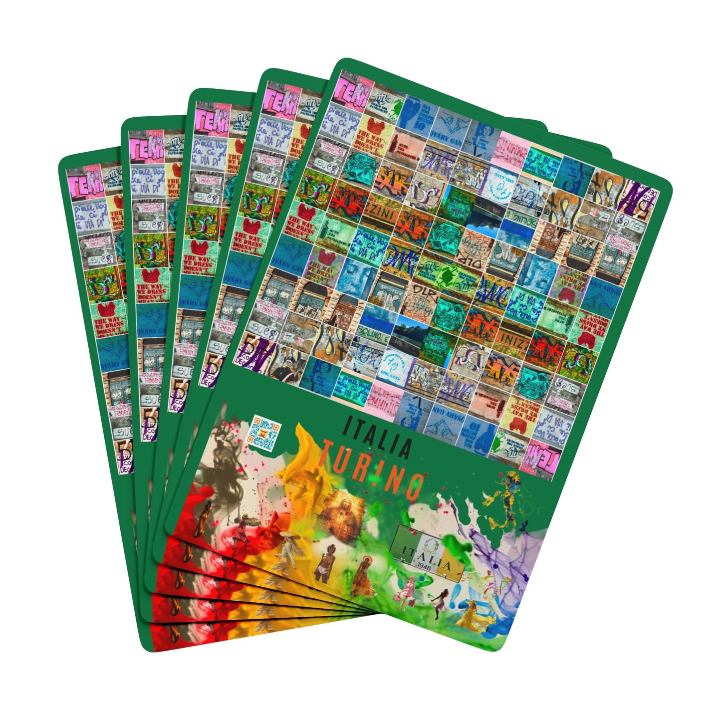 Playing Cards With Authenticated Italian Designs To Entertain and Spice Up Your Game With Linked QR Code Bonus