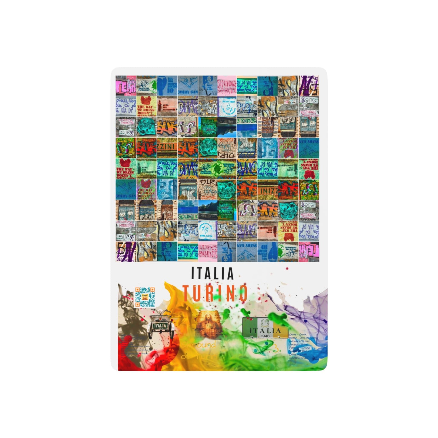 Poker Cards Authenticated Art Designs Direct From Italy With QR Code Leading to Bonus Items to Entertain You While You Play