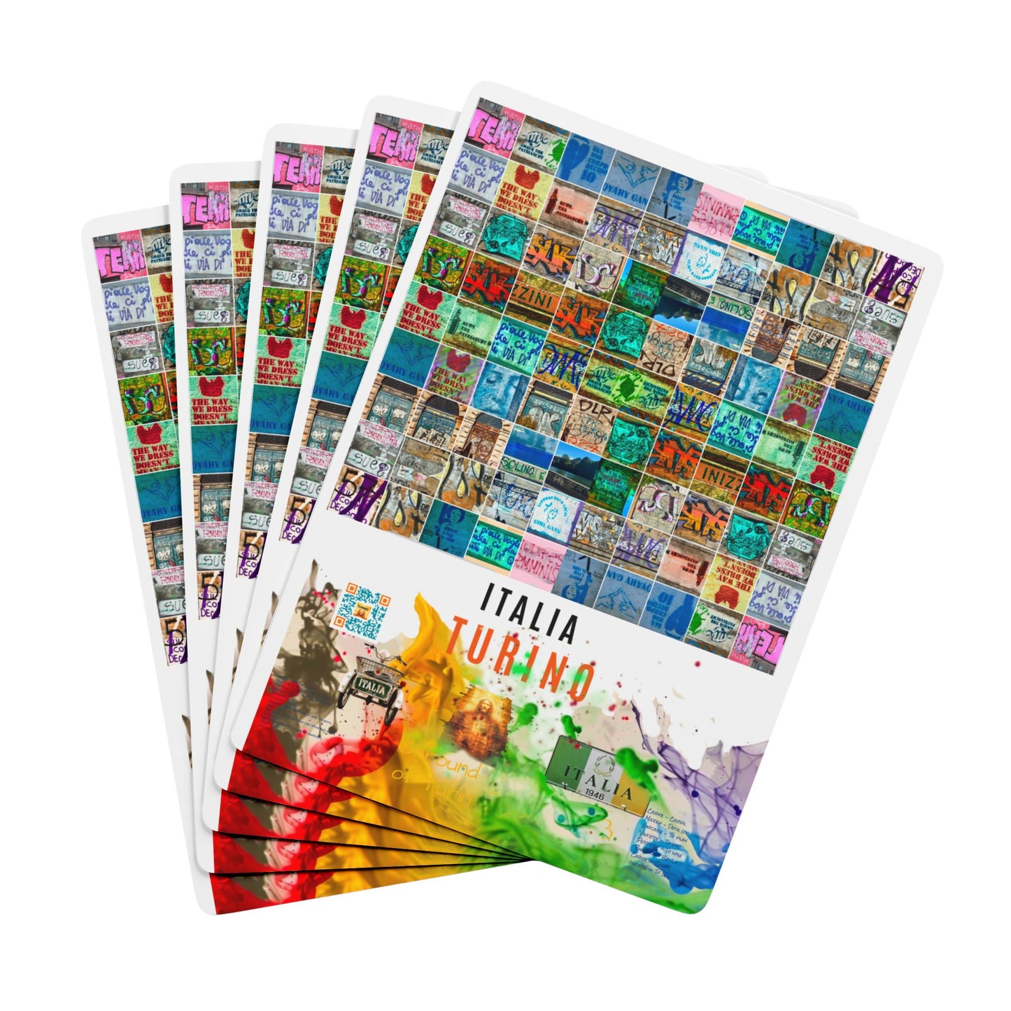 Poker Cards Authenticated Art Designs Direct From Italy With QR Code Leading to Bonus Items to Entertain You While You Play
