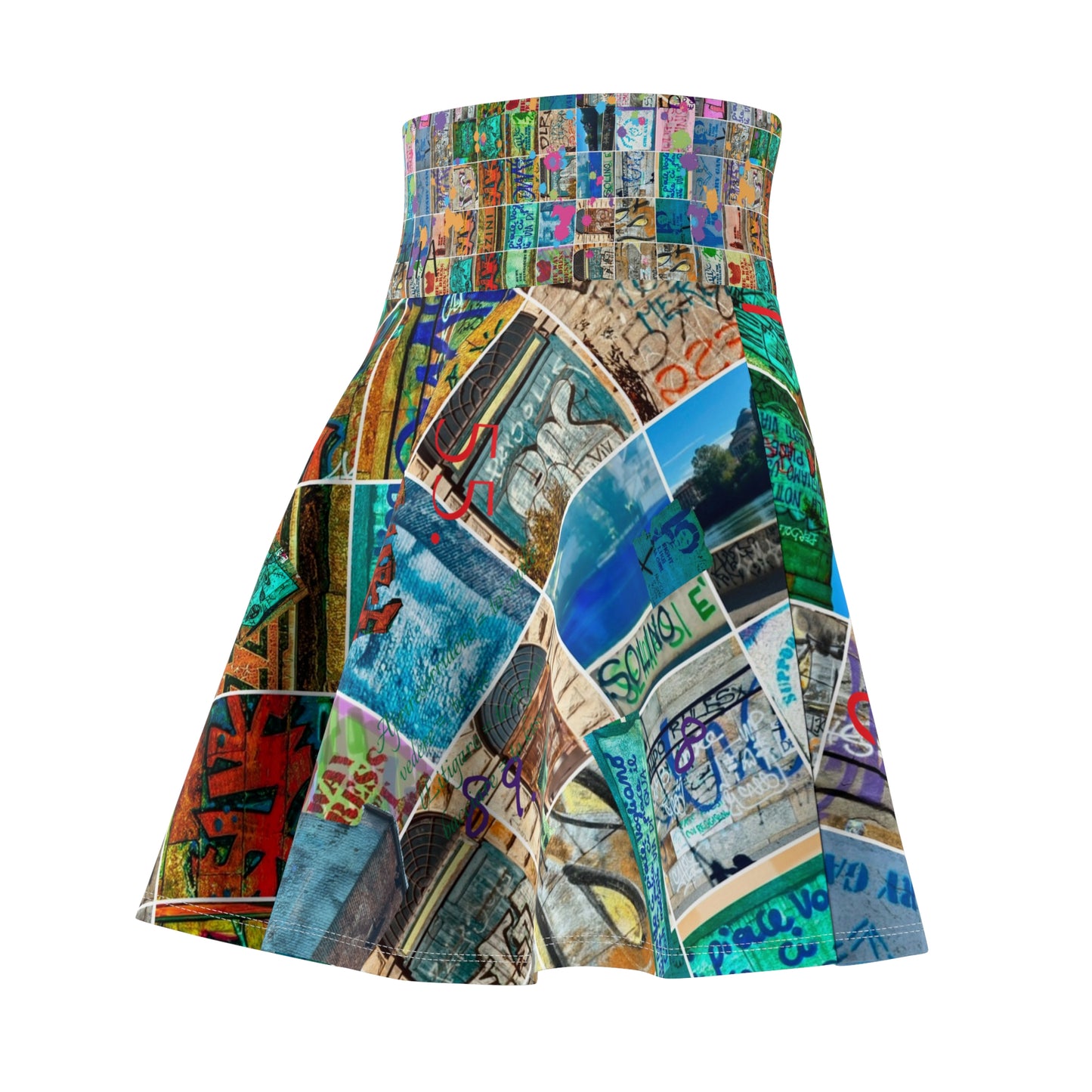 *Casual Flowing Skate Skirt for Fun Casual Days with One-of-a-Kind Authenticated Italian artisan design