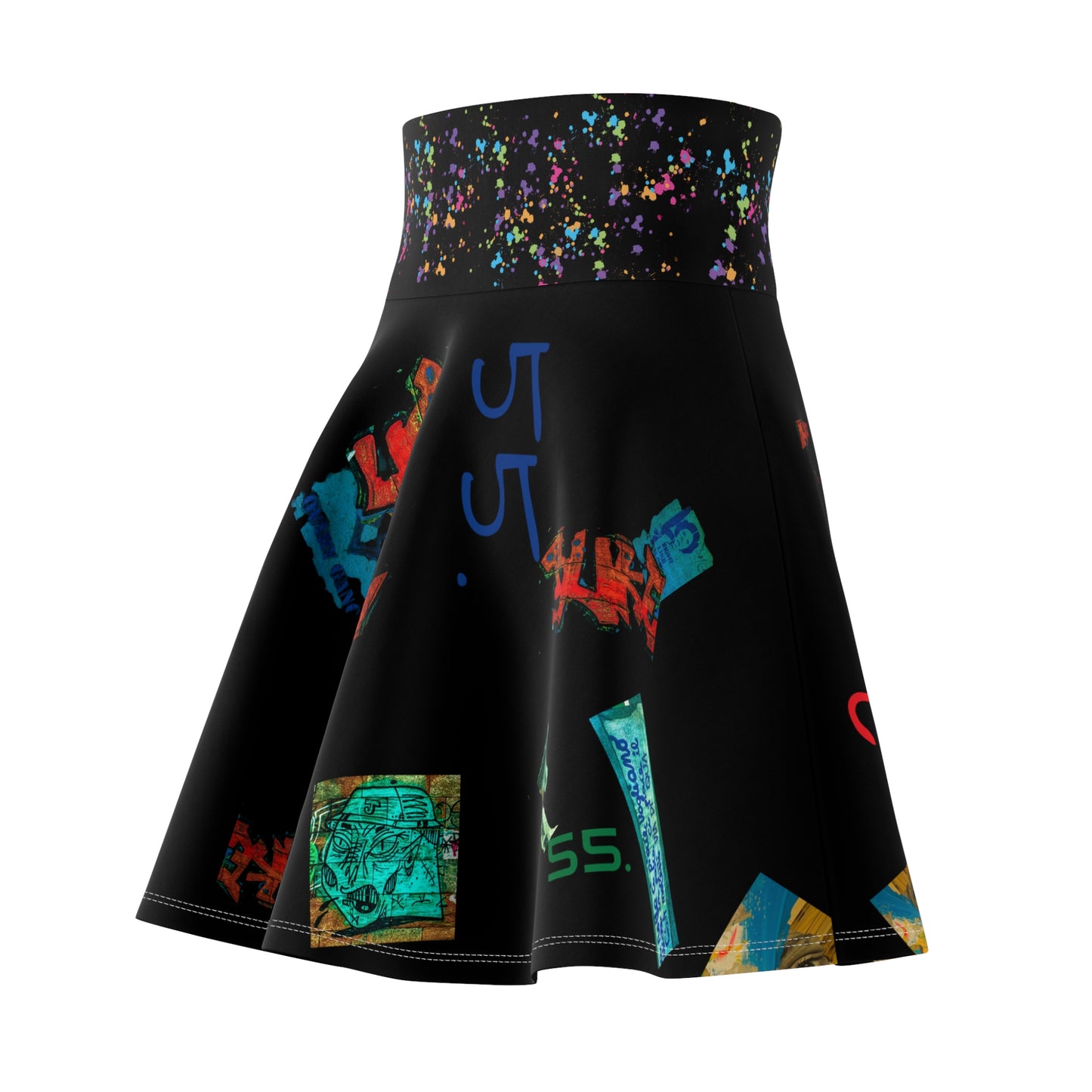 *Casual Flowing Skate Skirt for Fun Casual Days with One-of-a-Kind Authenticated Italian artisan design