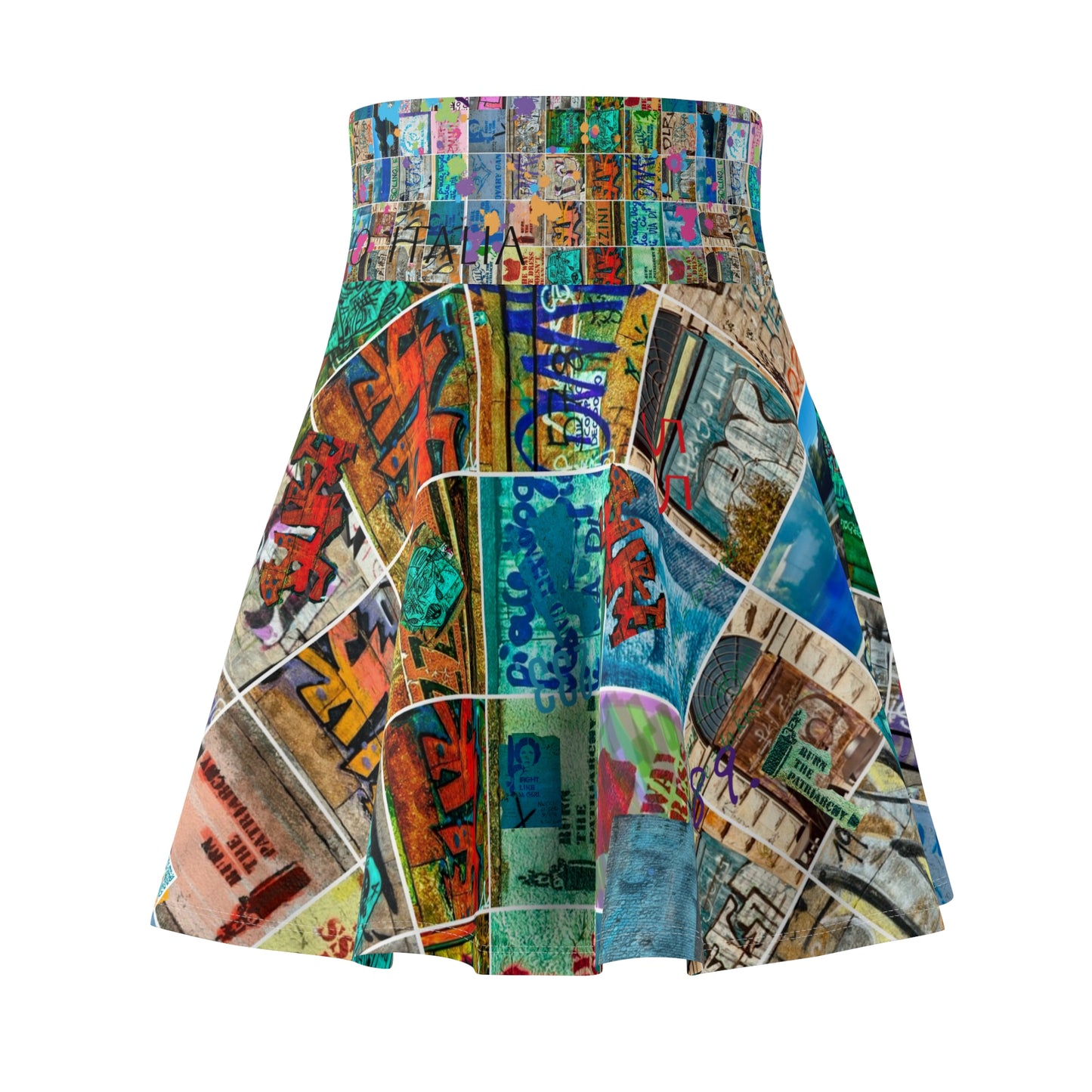 *Casual Flowing Skate Skirt for Fun Casual Days with One-of-a-Kind Authenticated Italian artisan design