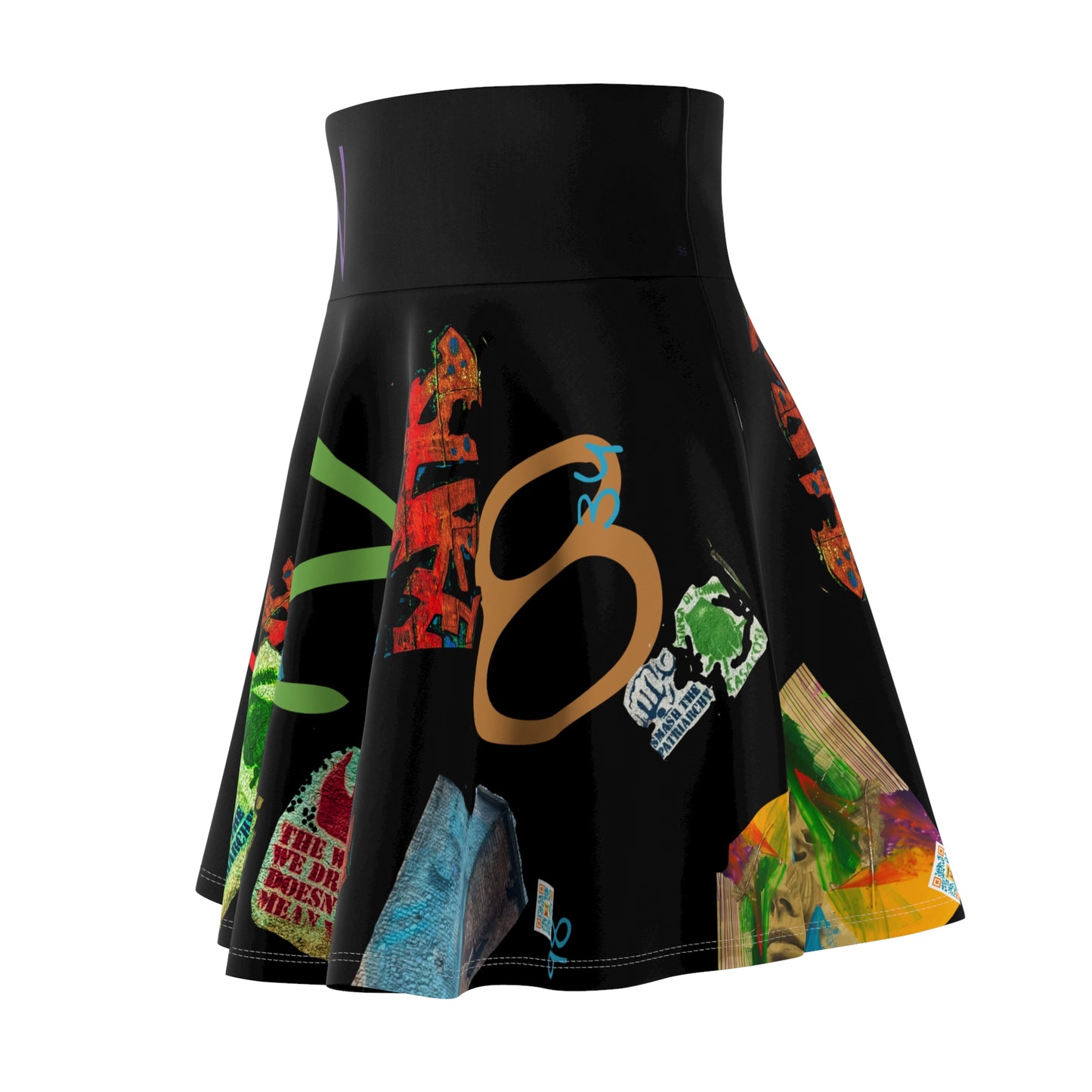 Copy of *Casual Flowing Skate Skirt for Fun Casual Days with One-of-a-Kind Authenticated Italian artisan design