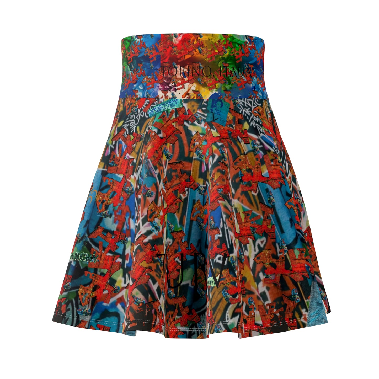 *Casual Flowing Skate Skirt for Fun Casual Days with One-of-a-Kind Authenticated Italian artisan design