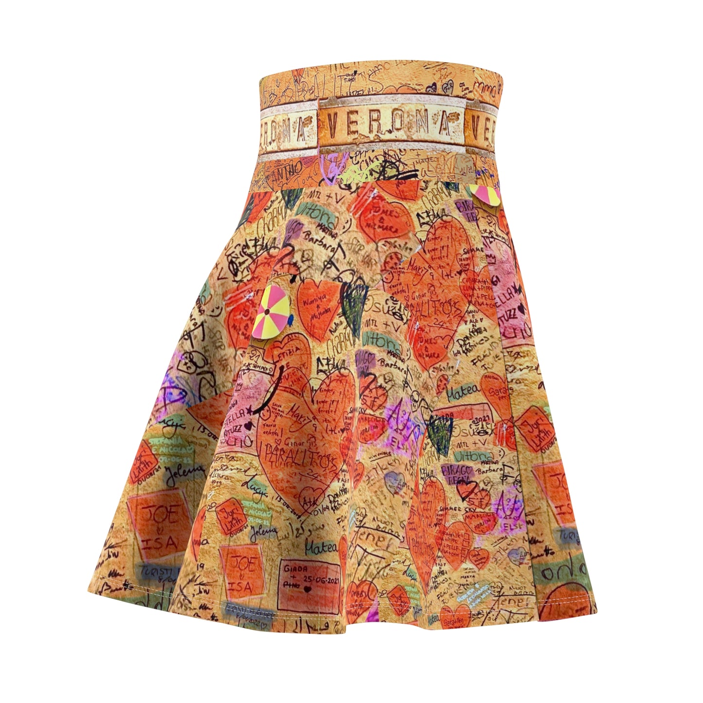 Verona Skater's Skirt With Native Verona Love Worn On All Sides