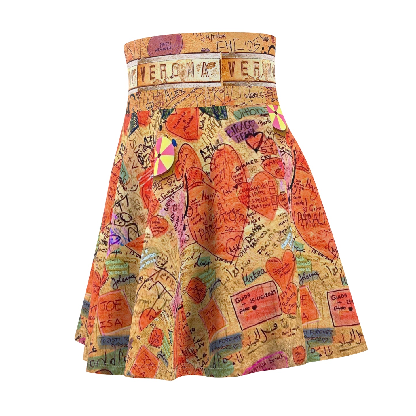 Verona Skater's Skirt With Native Verona Love Worn On All Sides