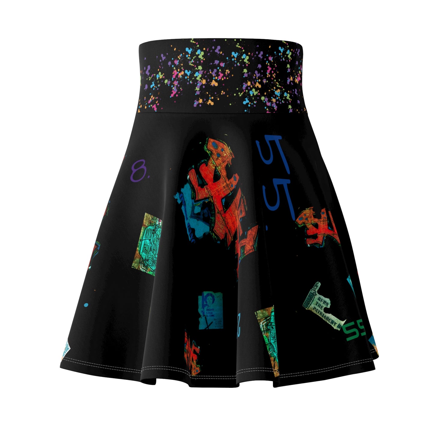 *Casual Flowing Skate Skirt for Fun Casual Days with One-of-a-Kind Authenticated Italian artisan design