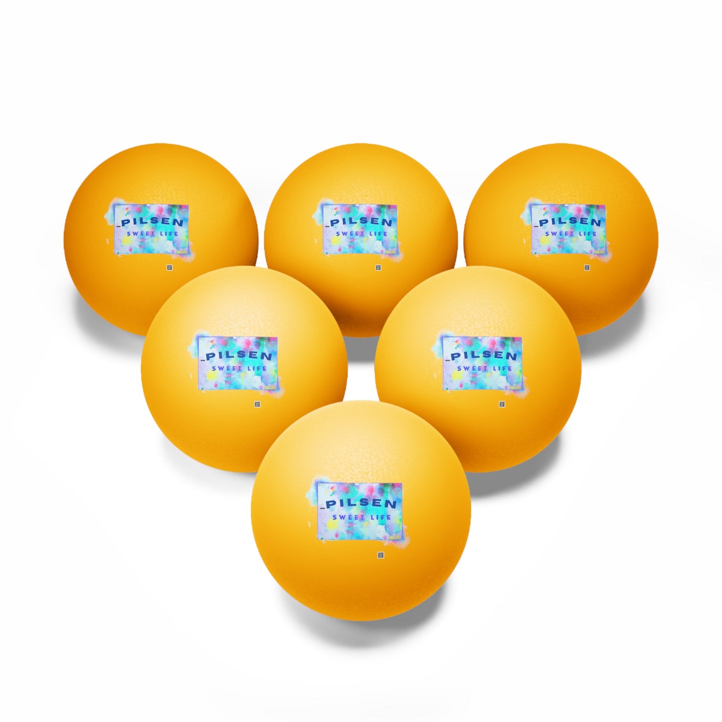 Ping Pong Balls, 6 pcs