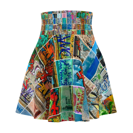 *Casual Flowing Skate Skirt for Fun Casual Days with One-of-a-Kind Authenticated Italian artisan design