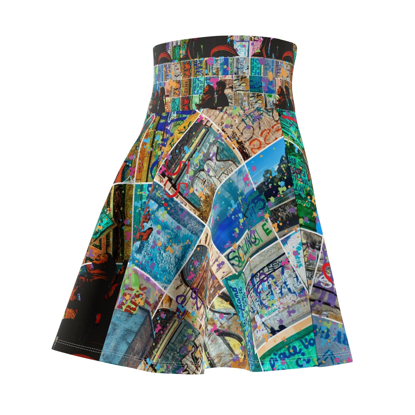 *Casual Flowing Skate Skirt for Fun Casual Days with One-of-a-Kind Authenticated Italian artisan design