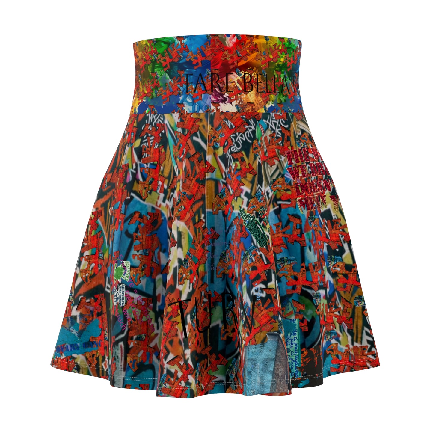 *Casual Flowing Skate Skirt for Fun Casual Days with One-of-a-Kind Authenticated Italian artisan design