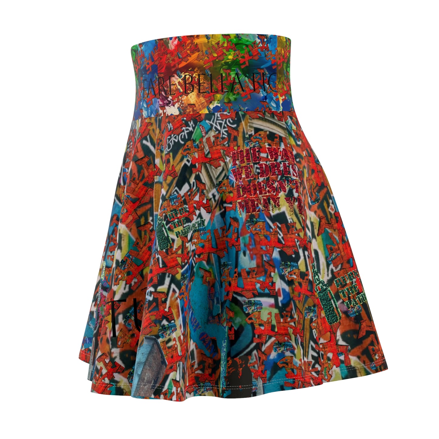 *Casual Flowing Skate Skirt for Fun Casual Days with One-of-a-Kind Authenticated Italian artisan design