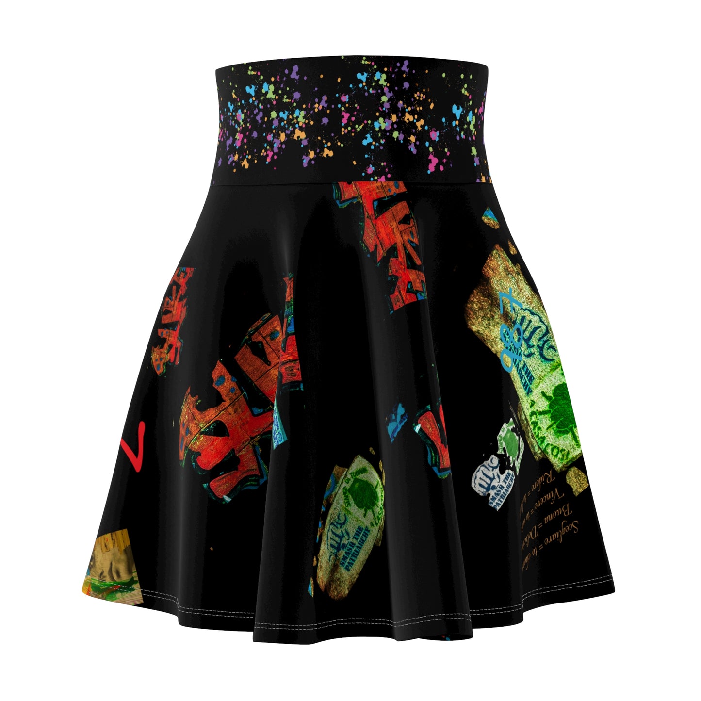 *Casual Flowing Skate Skirt for Fun Casual Days with One-of-a-Kind Authenticated Italian artisan design