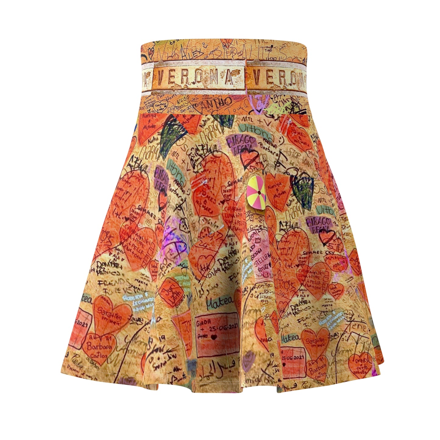 Verona Skater's Skirt With Native Verona Love Worn On All Sides